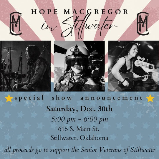 Hope MacGregor Benefit Concert, 5pm