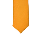 Ferrecci - Super Skinny Orange Shiny Slim Tie
