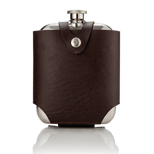 Viski - Admiral™ Stainless Steel Flask and Traveling Case