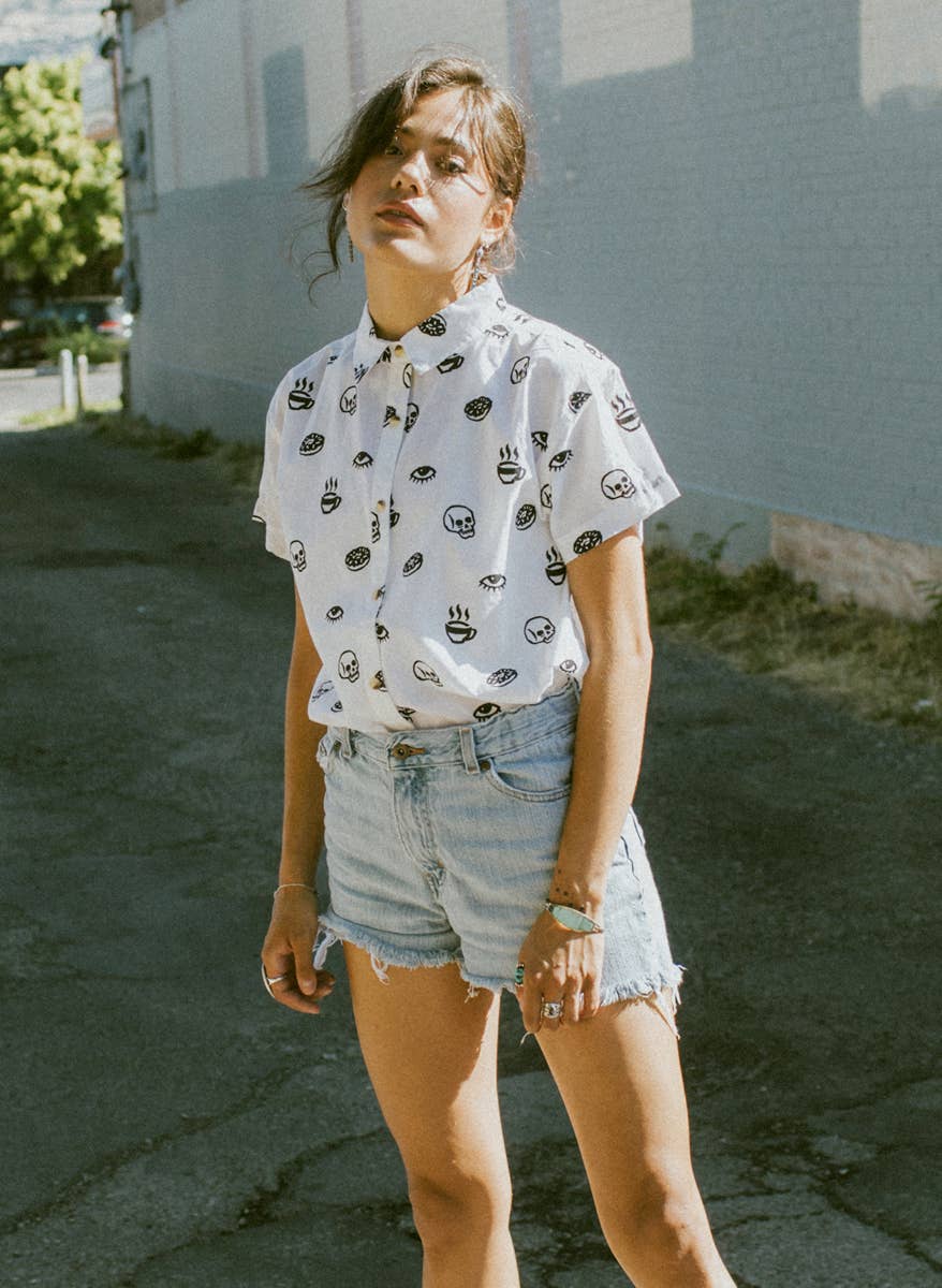 Morning Glory Button-up