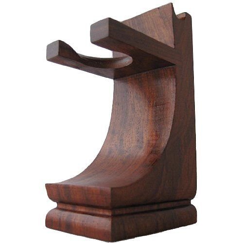 Wood Shave Stand for Razor and Brush