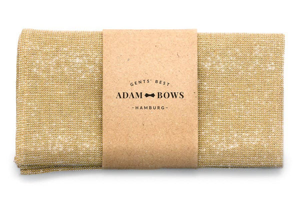 Adam Bows - Goldenes Einstecktuch mit Glitzer-Faden
