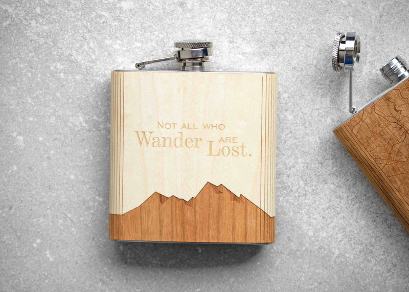Autumn Woods Collective - Handmade Flask | Not All Who Wander