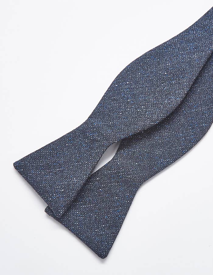 Admiral Row - Charcoal Navy Bow Tie
