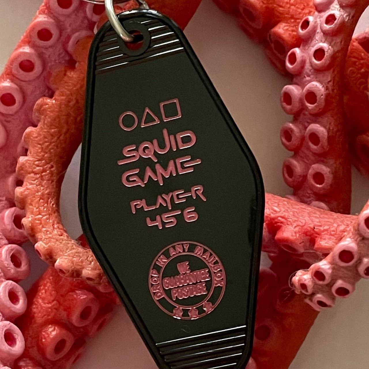 The 3 Sisters Design Co. - Motel Key Fob - Squid Game, Player 456