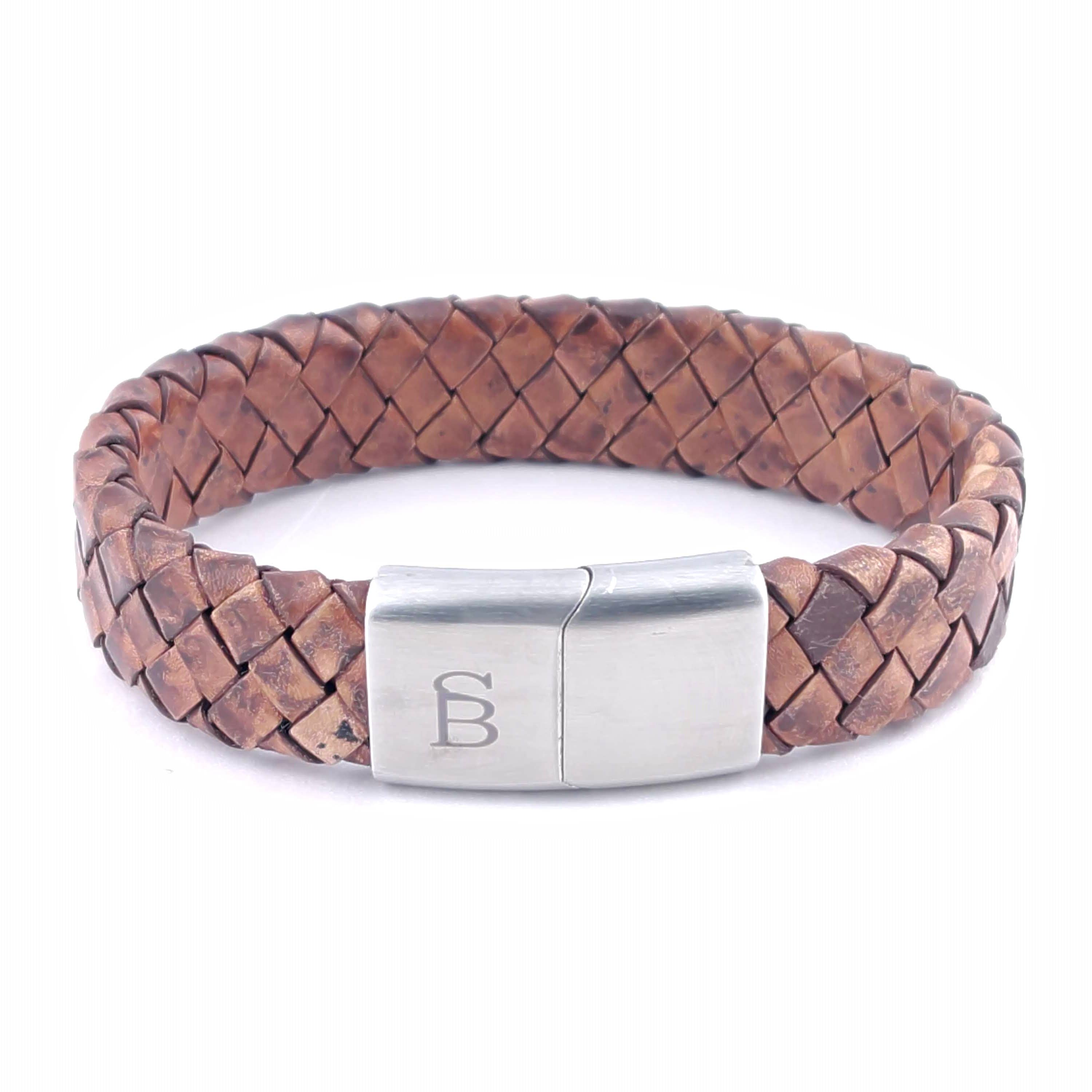 Steel and Barnett - Leather Bracelet Preston - Caramel