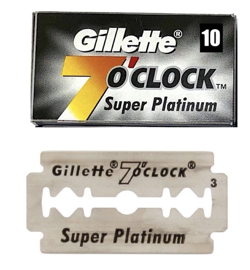 Gillette 7 O'Clock Super Platinum Razor Blades (10 count)
