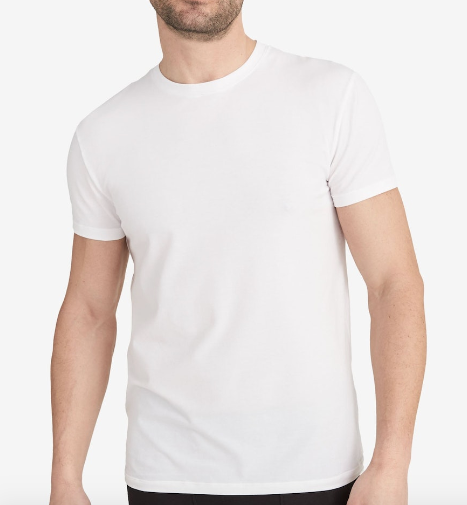 Second Skin Crew Neck Modern Fit Undershirt - WHITE