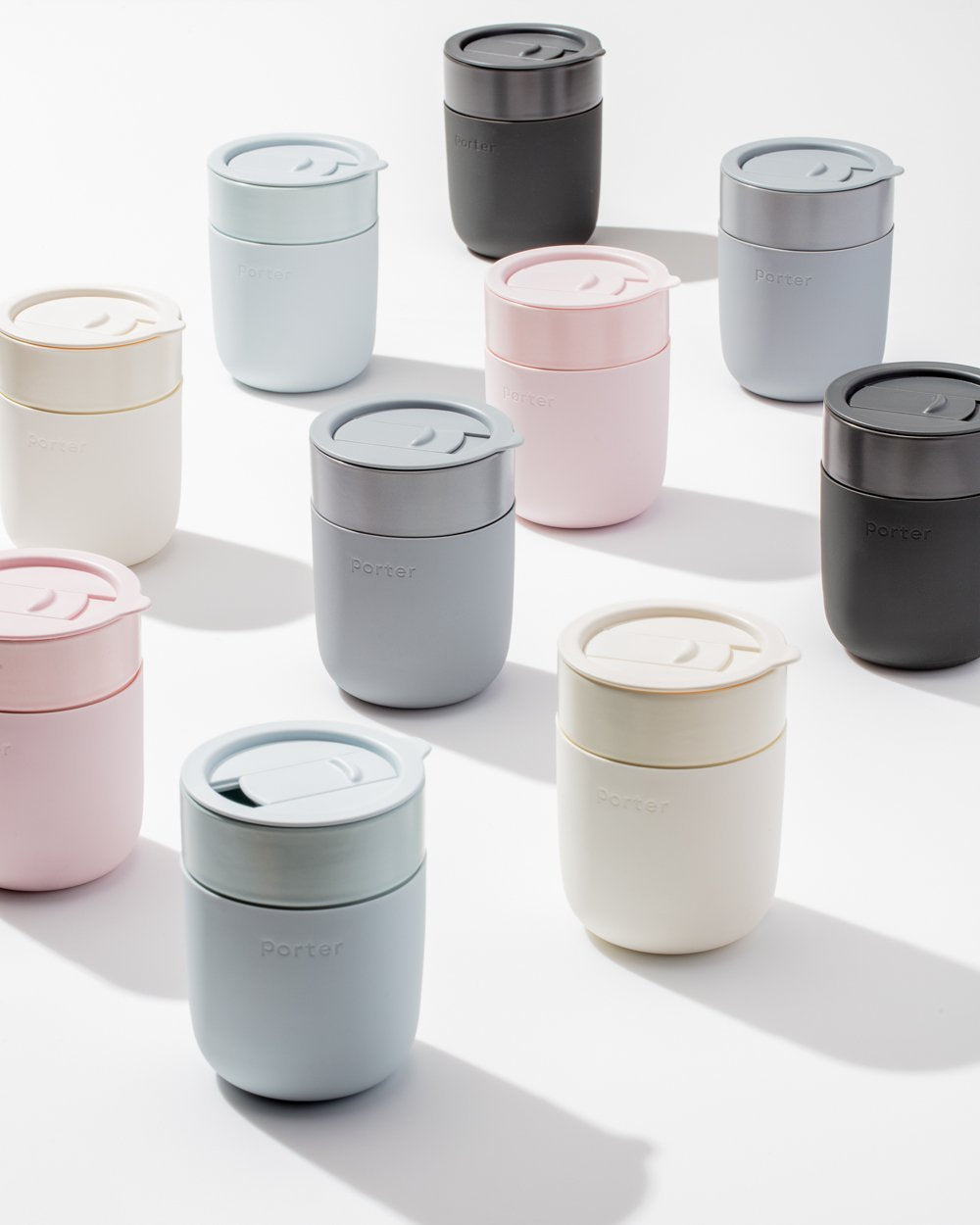 Porter Ceramic Mug: Charcoal