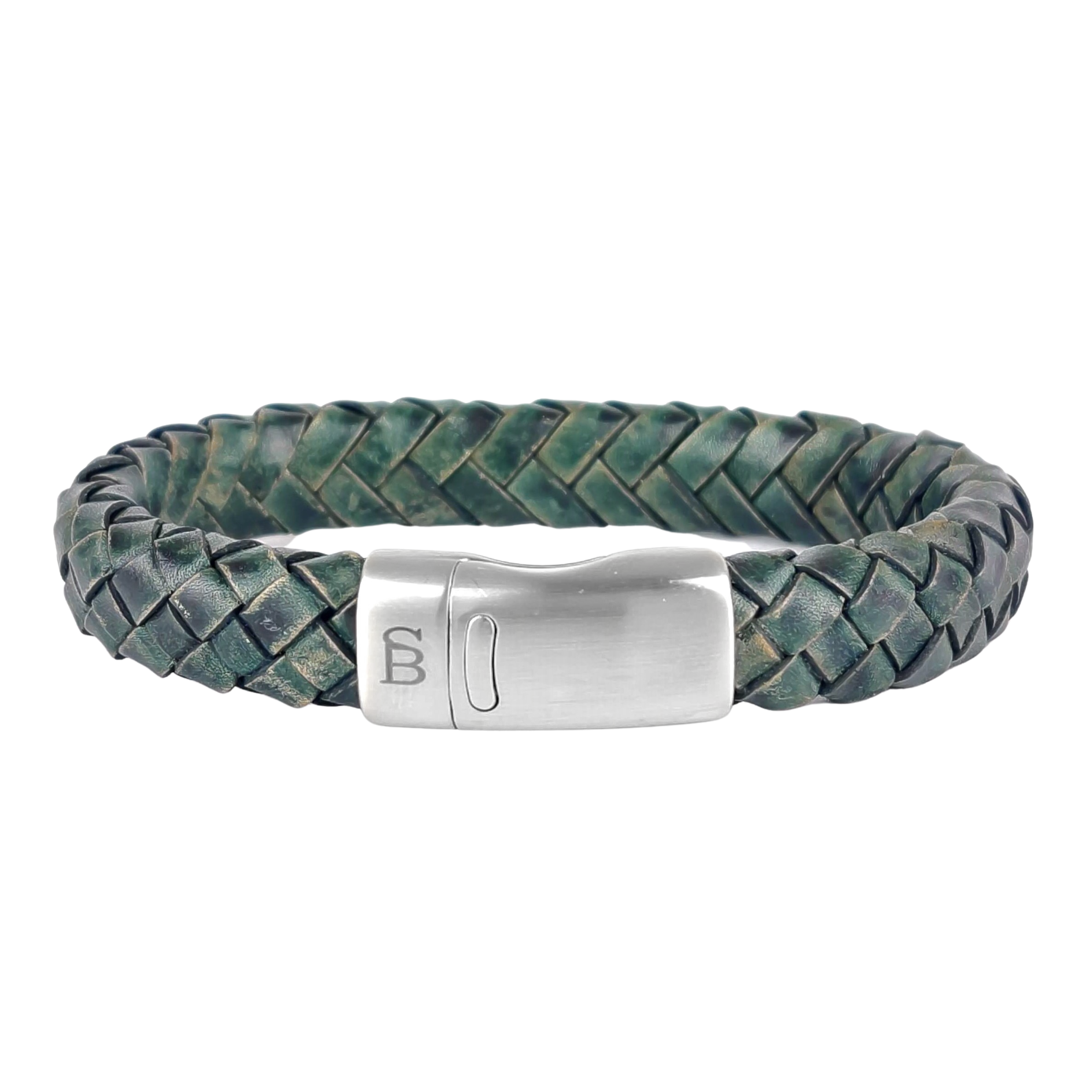 Steel & Barnett - Leather Bracelet Cornall - Dark Green