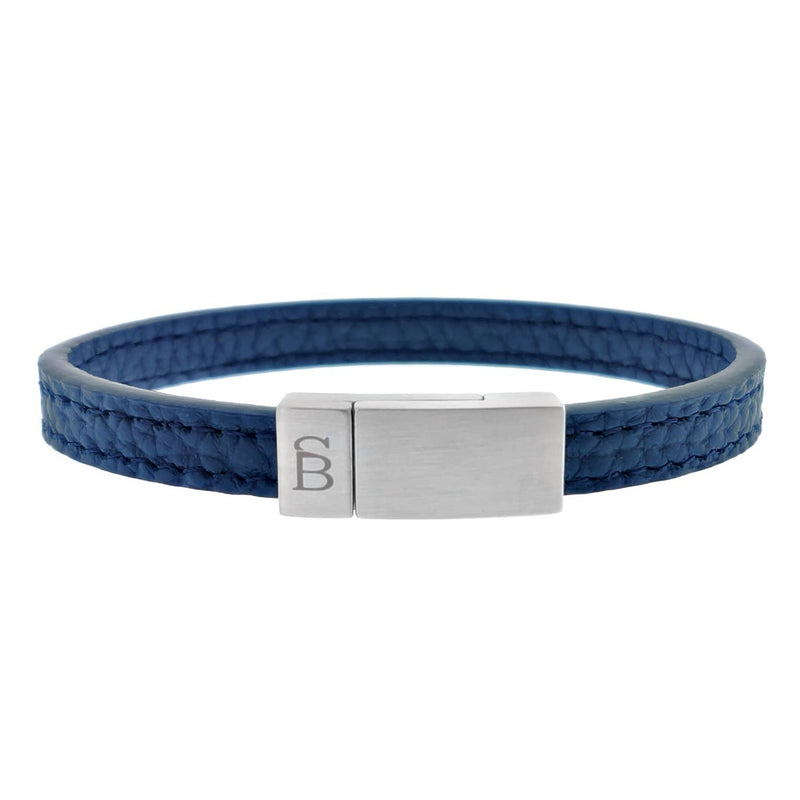 Steel & Barnett - Leather Bracelet Grady - Marine