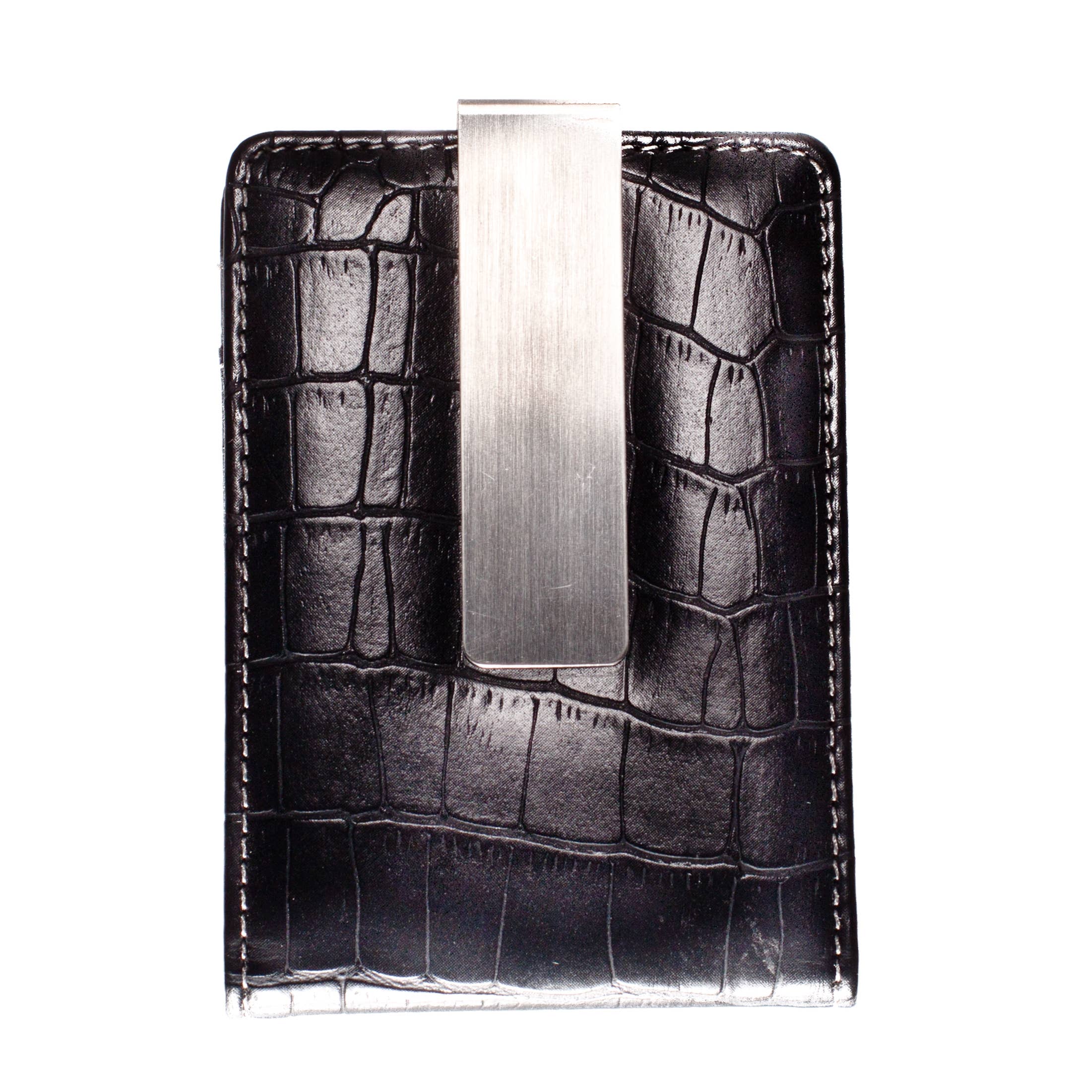 Brouk and Co. - The Essential Cardholder (Black Croco)