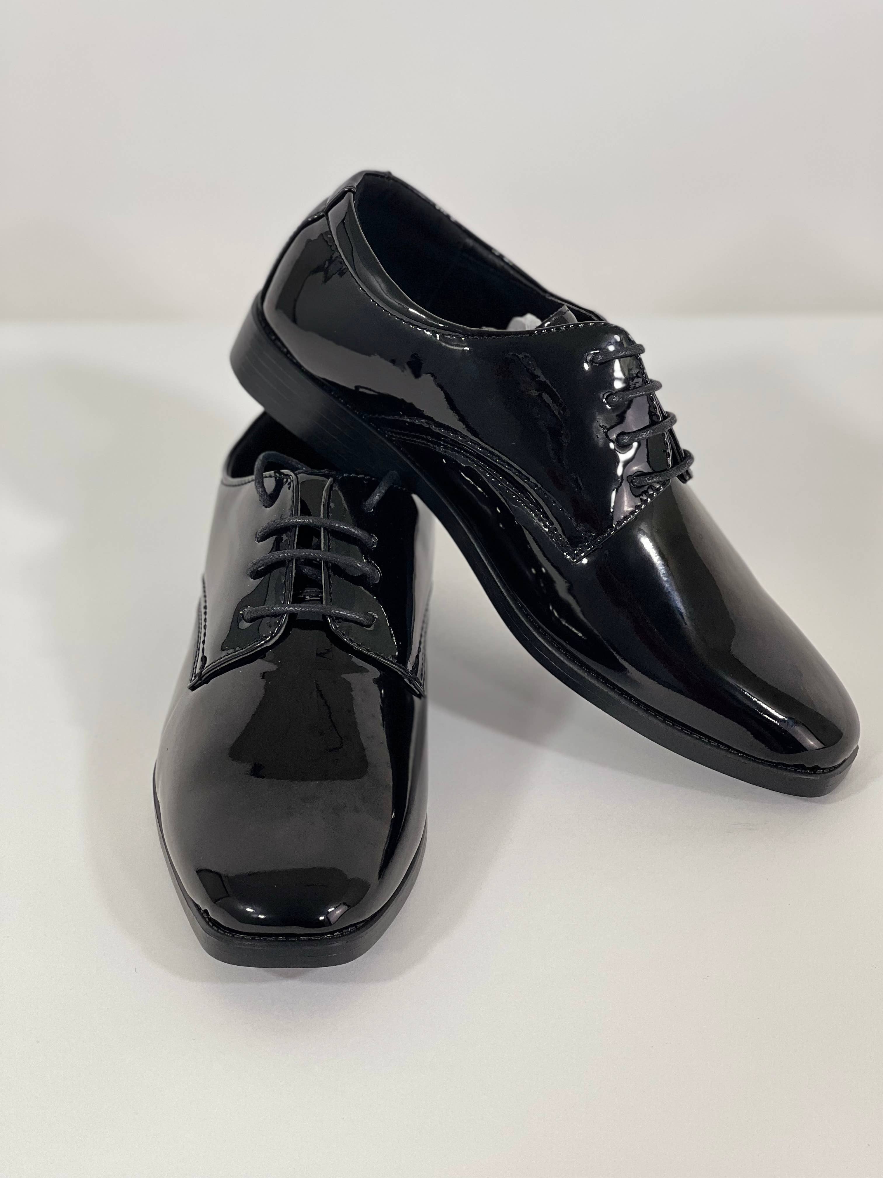 Milan Shoes - Men Dress Shoe Tuxedo Fashion Plain Pointy Square Toe Design