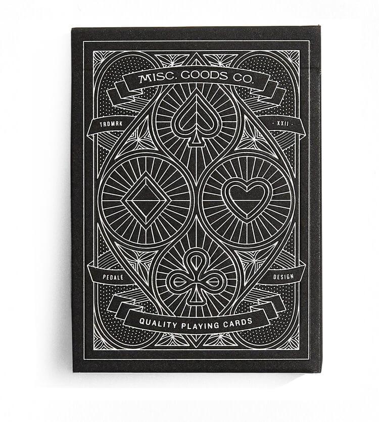 Black Deck of Playing Cards