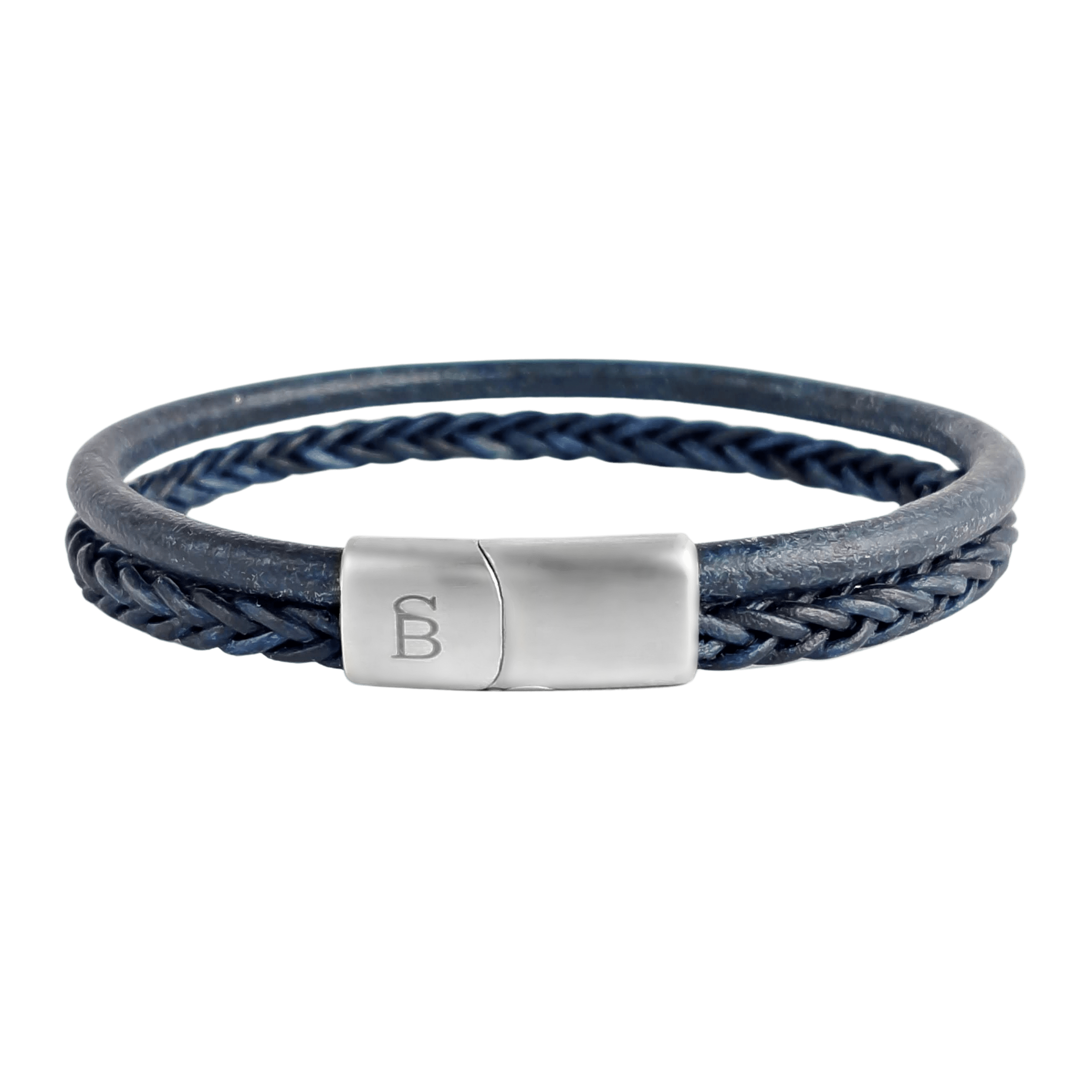 Steel & Barnett - Leather Bracelet Denby - Marine