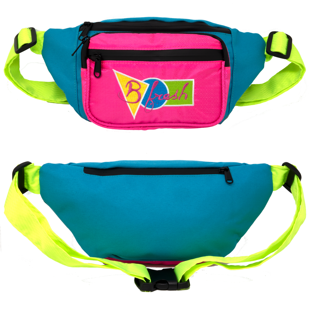 B Fresh Gear - Saved By the... Water Resistant Fanny Pack - 80s Color Block