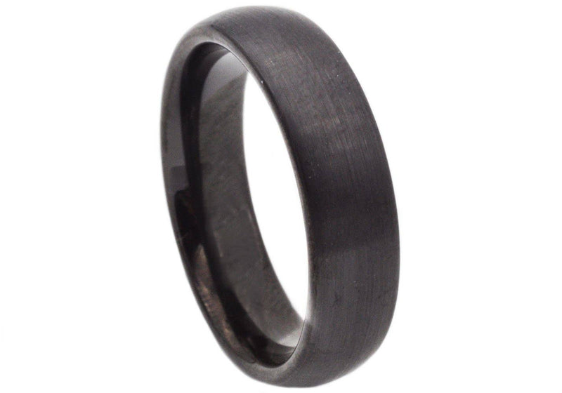 Blackjack Mens Jewelry - Mens Black Plated Tungsten Band Ring