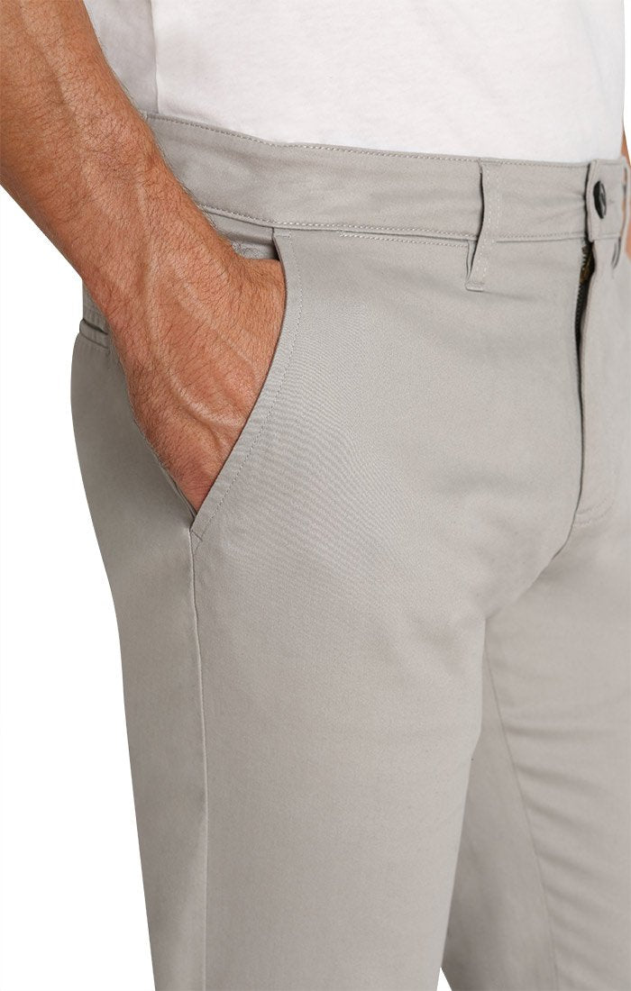 Light Grey Bowie Stretch Chino Pant